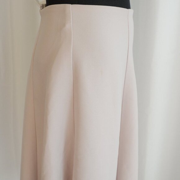 Y2K Bias Cut Satin Cream Slip Skirt Sz 6 - Picture 7 of 9